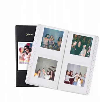LOVEINSTANT álbum de fotos para 64 fotos, compatible con Fuji Instax Wide, Square, Polaroid 600, SX-70, Now, i-Type - blanco