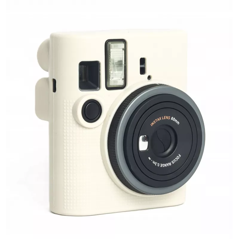 Funda protectora de silicona para Fujifilm Instax Mini 41 LOVEINSTANT - Blanca/Beige