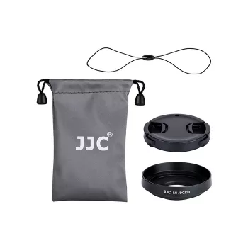 JJC Set de protección 2 en 1 parasol + tapa de objetivo para Canon G1X Mark III