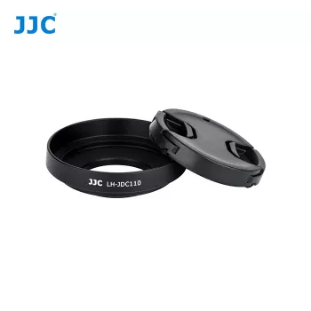 JJC Set de protección 2 en 1 parasol + tapa de objetivo para Canon G1X Mark III
