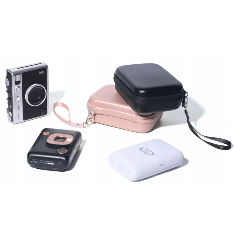LOVEINSTANT Funda de protección para Fujifilm Instax Mini Evo / Mini Liplay / Mini Link - Oro rosa