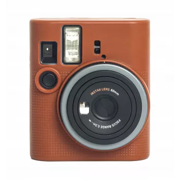 LOVEINSTANT Funda de silicona para Fujifilm Instax Mini 41 - Marrón