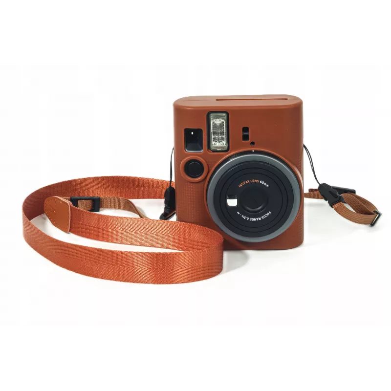 LOVEINSTANT Funda de silicona para Fujifilm Instax Mini 41 - Marrón
