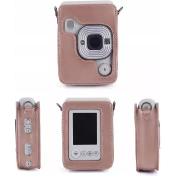 LOVEINSTANT Funda de protección para Fujifilm Instax Mini LiPlay - Rosa brillante