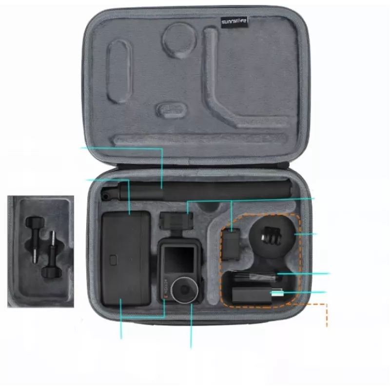 SUNNYLIFE funda para DJI Osmo Action 3 (OA3-B511-D)