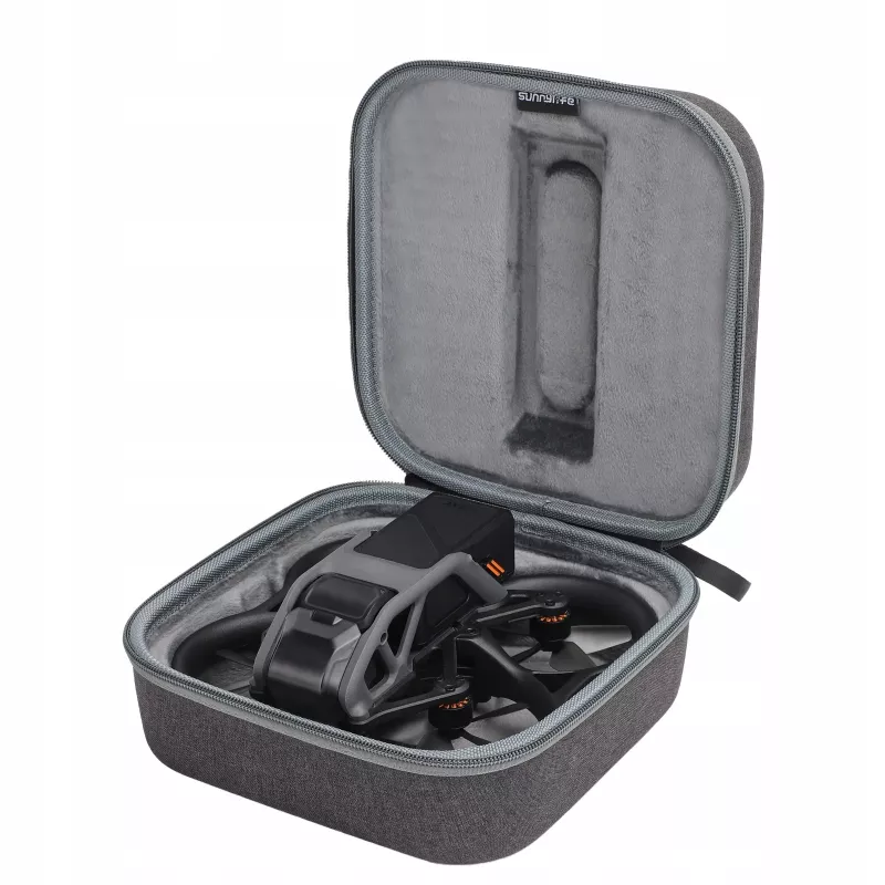 SUNNYLIFE Funda de transporte para dron DJI Avata - Bolsa de viaje semirrígida antichoque con correa de hombro, negro/gris