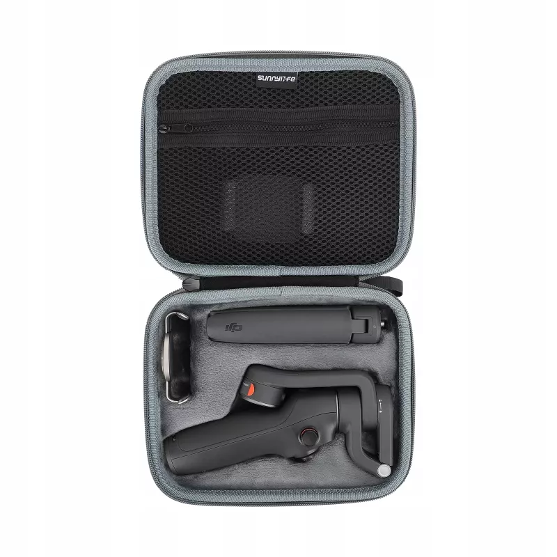 SUNNYLIFE Bolsa de transporte rígida para DJI Osmo Mobile 6, nailon EVA, antichoque, antipolvo, resistente a salpicaduras, negra