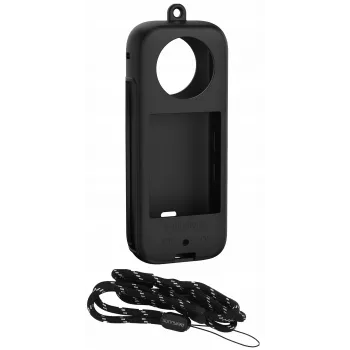 SUNNYLIFE Funda protectora de silicona para Insta360 X3 - Negra