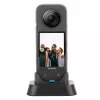 SUNNYLIFE Mini trípode / empuñadura para Insta360 X3 - Negro