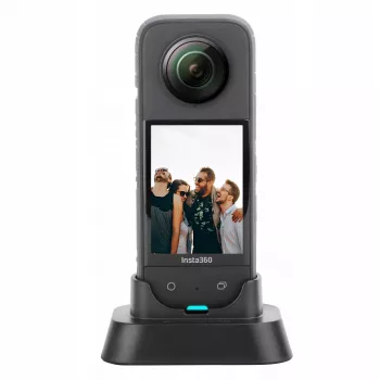 SUNNYLIFE Mini trípode / empuñadura para Insta360 X3 - Negro