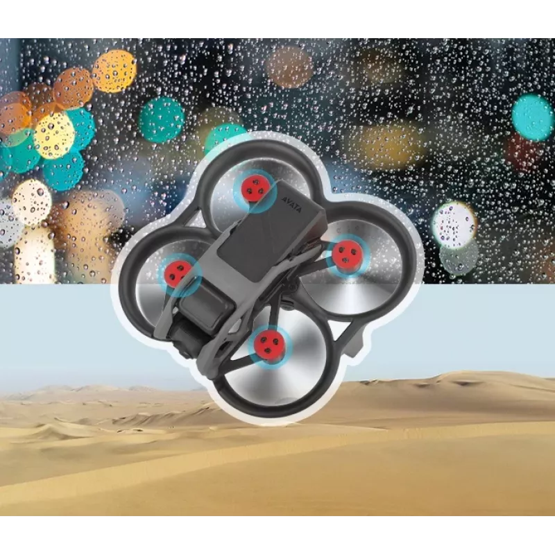 SUNNYLIFE 4x Tapas protectoras de motor para dron DJI Avata - Set de plástico ABS negro AT-MD475-D