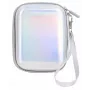 LOVEINSTANT Funda de piel PU Sparkle Silver para Fujifilm Instax Mini Evo / Mini Liplay / Mini Link