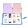 LOVEINSTANT Álbum de fotos para 256 fotos compatible con Fujifilm Instax Mini, Xiaomi, Canon, HP, Kodak - Lila Flash
