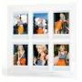 LOVEINSTANT Marco de fotos fijas para 6 fotos, compatible con Fujifilm Instax Mini / Xiaomi / Polaroid / Canon / HP / Kodak - Zinc / Transparente