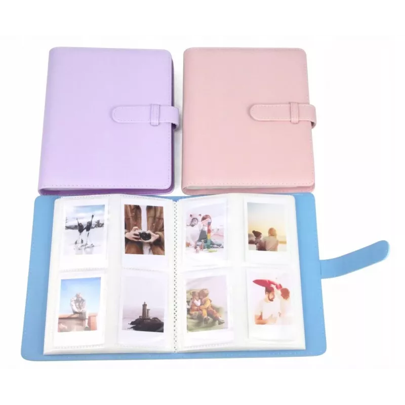 Álbum de fotos LOVEINSTANT 256 fotos para Fujifilm Instax Mini 40 12 11 9 8 7 Evo Liplay Link - Pink Flash
