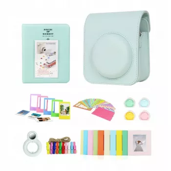 LOVEINSTANT Set de accesorios 8 en 1 para Fujifilm Instax Mini 12, verde menta