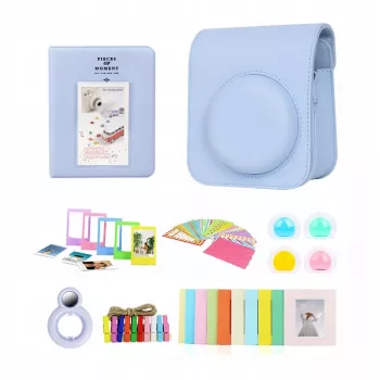 LOVEINSTANT Set de accesorios 8 en 1 para Fujifilm Instax Mini 12 - azul