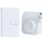 LOVEINSTANT Pack de bolsa de cámara y álbum de fotos para Fuji Instax Mini 12 - blanco (108 fotos)