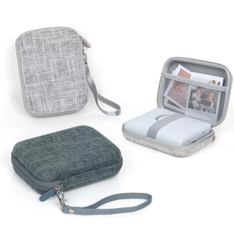 LOVEINSTANT Funda protectora para Fujifilm Instax Square Link / SQ Link / Link 2 SE / Evo / LiPlay - gris oscuro