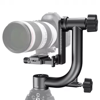 K&F Concept Cabezal panorámico Pro Gimbal 20kg 1/4 3/8 KF31.033
