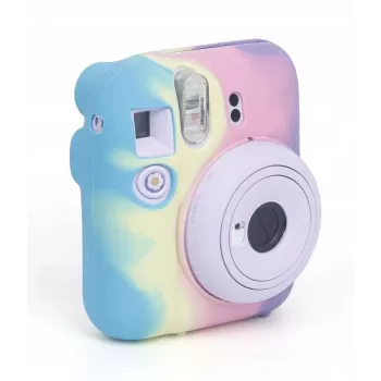 LOVEINSTANT Funda protectora de silicona para Fujifilm Instax Mini 12 - arcoíris