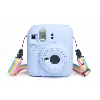 LOVEINSTANT Funda protectora de silicona para Fujifilm Instax Mini 12 - azul