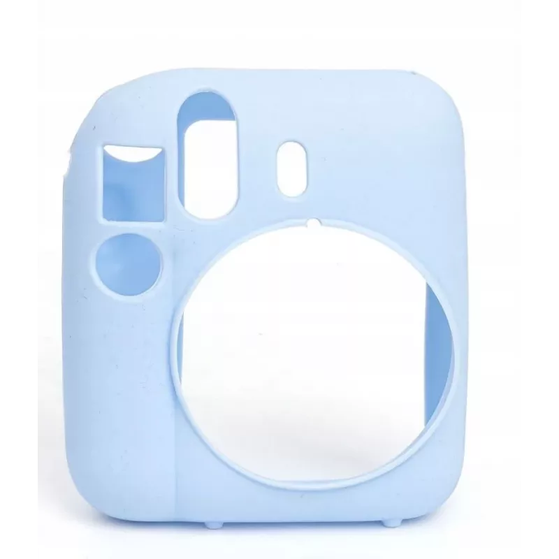 LOVEINSTANT Funda protectora de silicona para Fujifilm Instax Mini 12 - azul