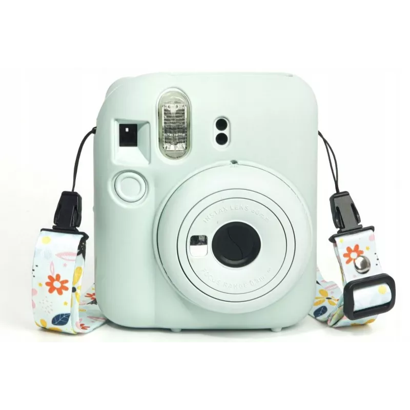 LOVEINSTANT Funda protectora de silicona para Fujifilm Instax Mini 12 - verde