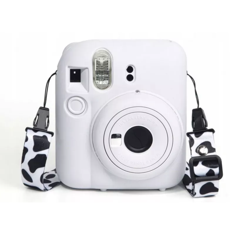 LOVEINSTANT Funda protectora de silicona para Fujifilm Instax Mini 12 - blanco