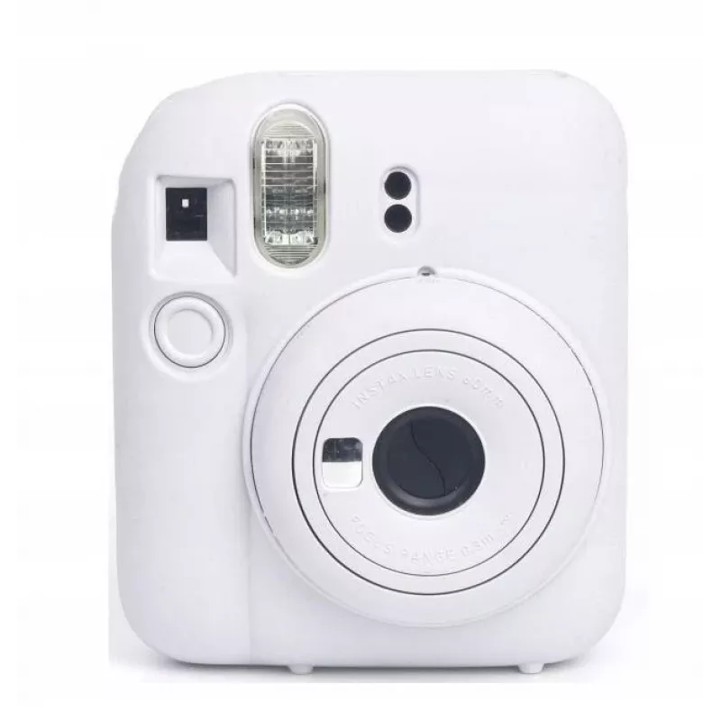 LOVEINSTANT Funda protectora de silicona para Fujifilm Instax Mini 12 - blanco