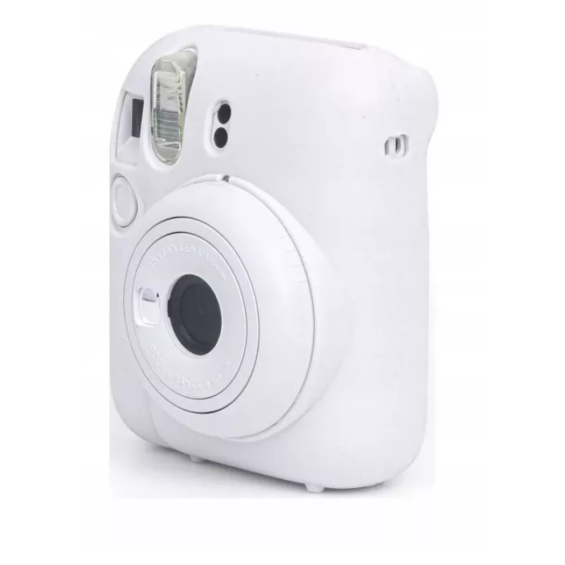 LOVEINSTANT Funda protectora de silicona para Fujifilm Instax Mini 12 - blanco