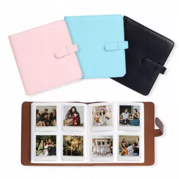 LOVEINSTANT Álbum de fotos 288 fotos para Fujifilm Instax Square SQ1 / SQ6 / SQ10 / SQ20 / Square Link / Share SP-3, negro