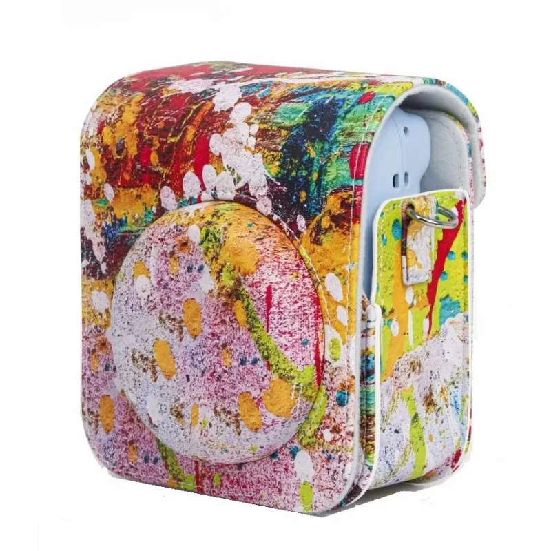 LOVEINSTANT Funda Case Cover Pouch para Fujifilm Instax Mini 12, Colorful Spots