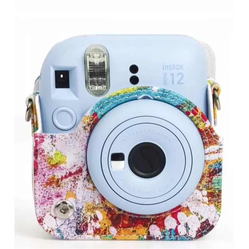 LOVEINSTANT Funda Case Cover Pouch para Fujifilm Instax Mini 12, Colorful Spots