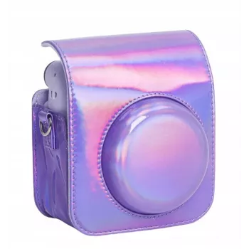 LOVEINSTANT Funda Case Cover Pouch para Fujifilm Instax Mini 12 - Lila Glitzer