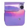 LOVEINSTANT Funda Case Cover Pouch para Fujifilm Instax Mini 12 - Lila Glitzer