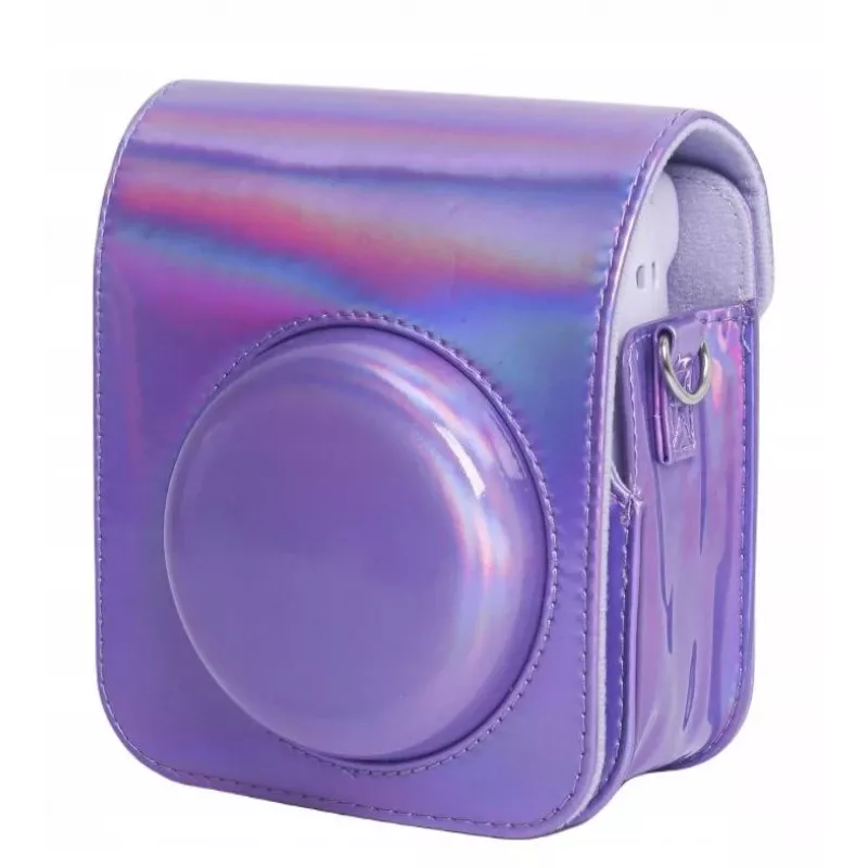 LOVEINSTANT Funda Case Cover Pouch para Fujifilm Instax Mini 12 - Lila Glitzer