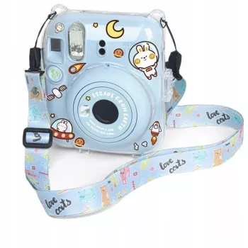 LOVEINSTANT Funda para Fujifilm Instax Mini 12 + pegatinas / Escape from Earth