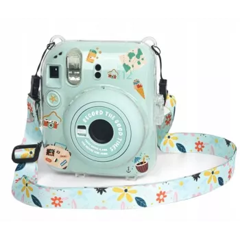 LOVEINSTANT Funda para Fujifilm Instax Mini 12 con pegatinas / Holiday Time