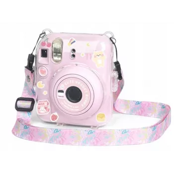 LOVEINSTANT Funda Case Cover para Fujifilm Instax Mini 12 con pegatinas - Yogurt Rabbit