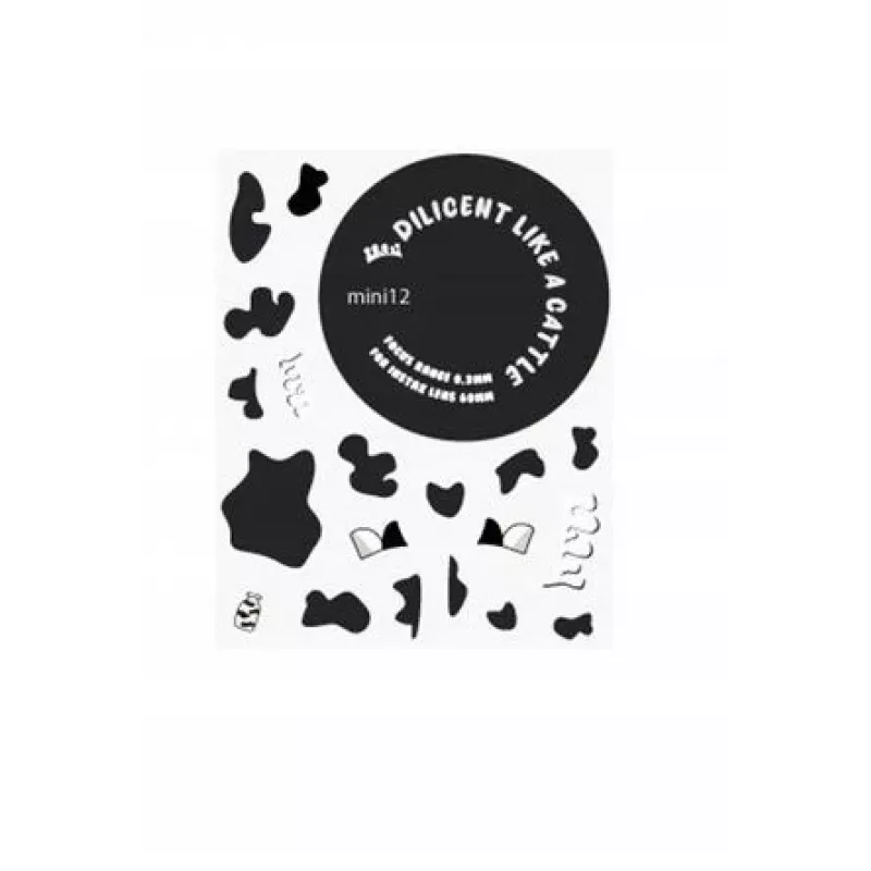 LOVEINSTANT Funda para Fujifilm Instax Mini 12 con pegatinas - estampado de vaca