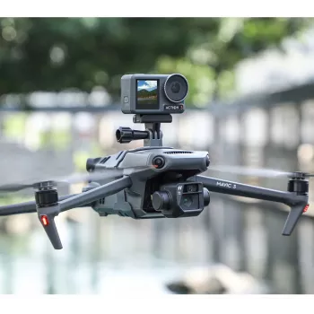 SUNNYLIFE Soporte de cámara para GoPro / SJCAM / Xiaomi / Insta360 / Sony + rosca de 1/4 inch para DJI Mavic 3 / 3 Pro / 3 Classic GZ580-GY