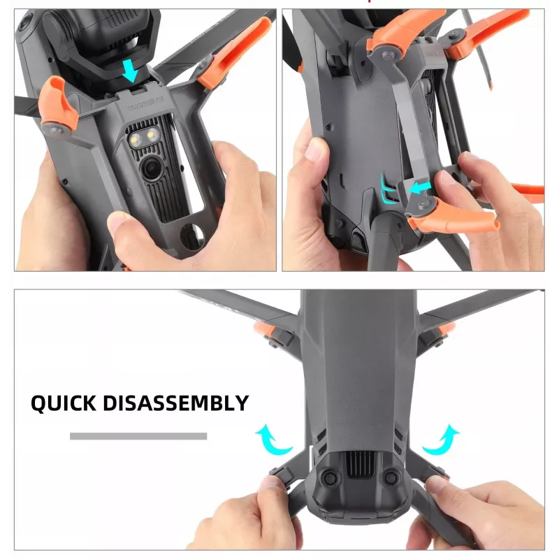 Alargadores de tren de aterrizaje SUNNYLIFE para DJI Mavic 3 Pro - gris (pack de 4)