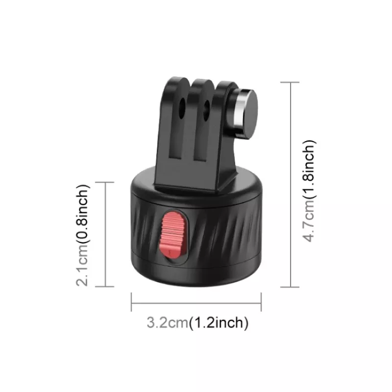 Soporte magnético de liberación rápida PULUZ con rosca de 1/4 inch para GoPro Hero 11 10 9 8 7 6 5 4 / SJCAM / Xiaomi / DJI - PU708B