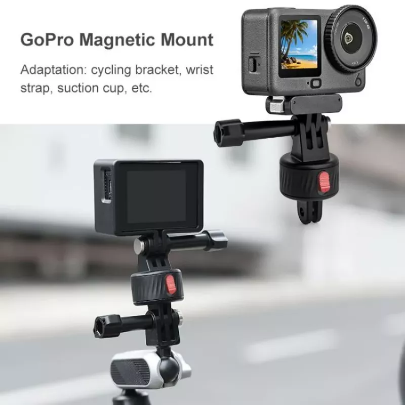 Soporte magnético de liberación rápida PULUZ para GoPro Hero 11 10 9 8 7 6 5 4 / SJCAM / Xiaomi / DJI - PU706b