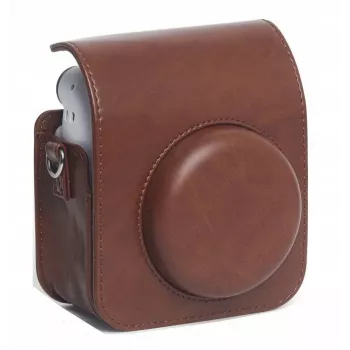 Funda protectora bandolera LOVEINSTANT para Fujifilm Instax Mini 12 - marrón