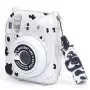 Funda LOVEINSTANT para Fujifilm Instax Mini 12 - estampado de vaca con purpurina, con pegatinas y bolsa de fotos