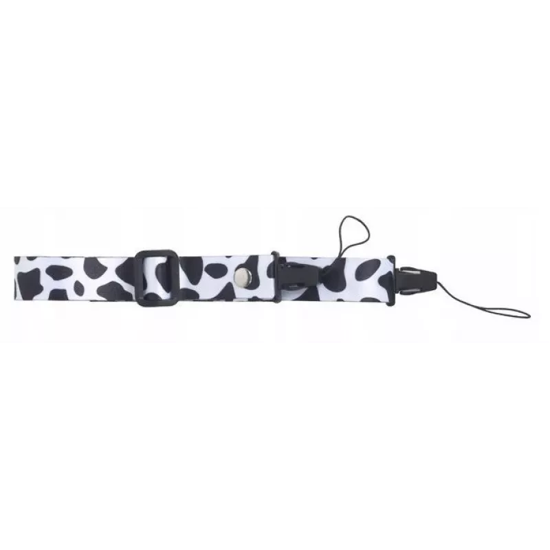 Funda LOVEINSTANT para Fujifilm Instax Mini 12 - estampado de vaca con purpurina, con pegatinas y bolsa de fotos