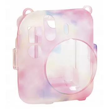 Funda protectora LOVEINSTANT para Fujifilm Instax Mini 12 con bolsa de fotos, multicolor oscuro