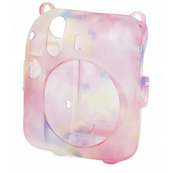 Funda protectora LOVEINSTANT para Fujifilm Instax Mini 12 con bolsa de fotos, multicolor oscuro